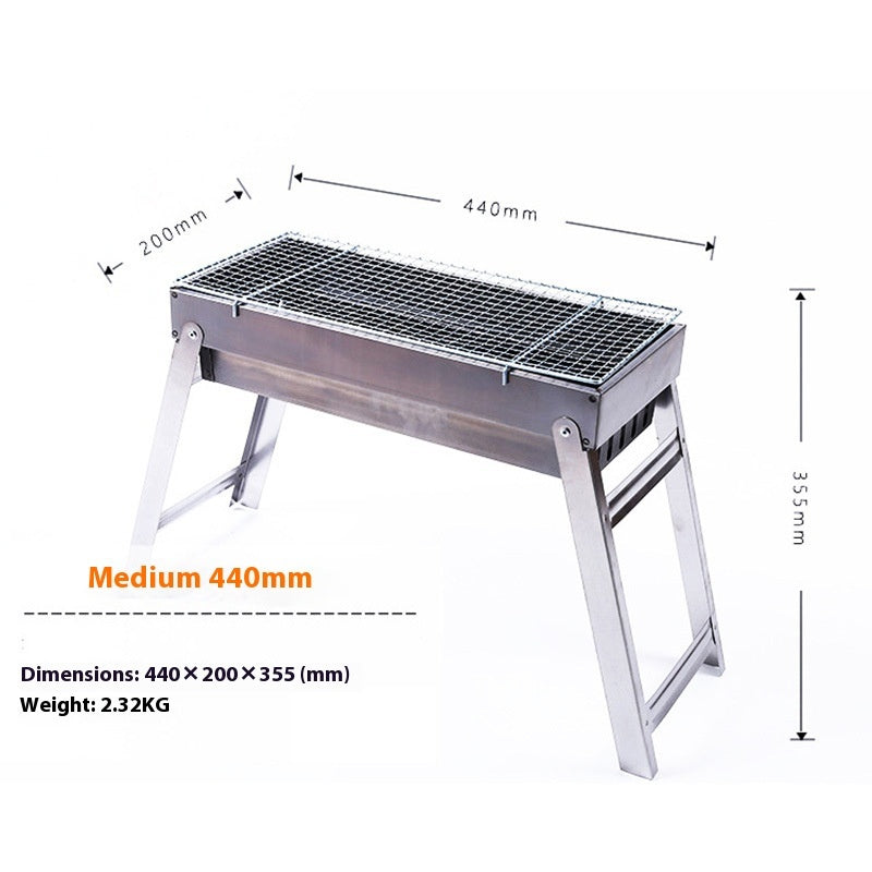 Elevate Your Outdoor Cooking Experience with Our Folding Charcoal Barbecue Grill
